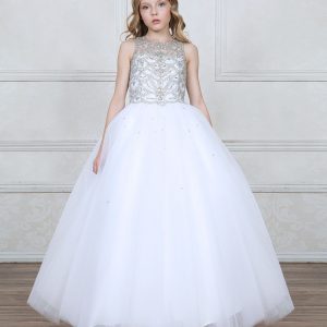 Buy White First Communion Dresses with Jeweled Bodice | First Communion ...