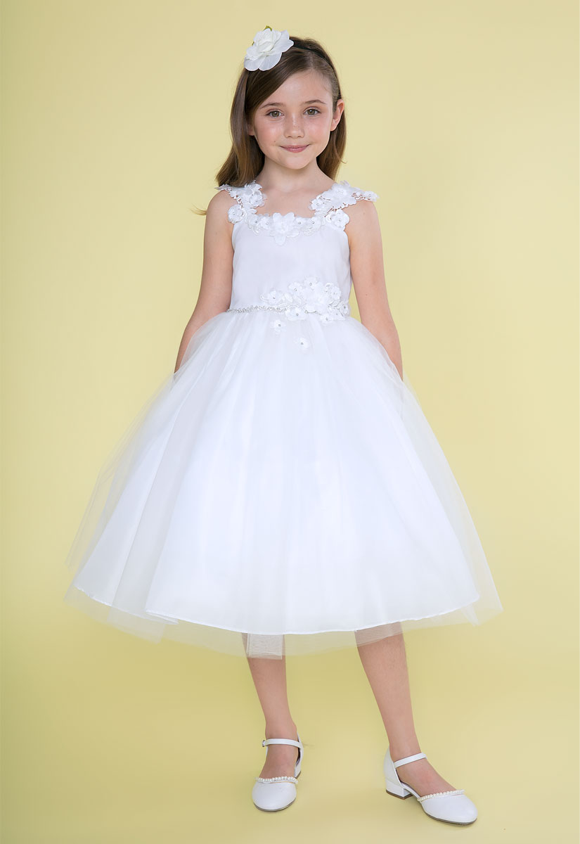 Buy First Communion Dresses with Off Shoulder Sleeves | First Communion ...